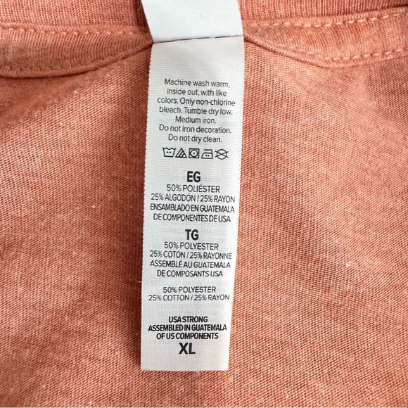 Bella Canvas Let’s All Be Day Drinkers The Kenney Store Texas T-Shirt - Peach - Picture 6 of 6